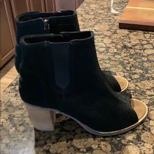 Toms peep toe booties